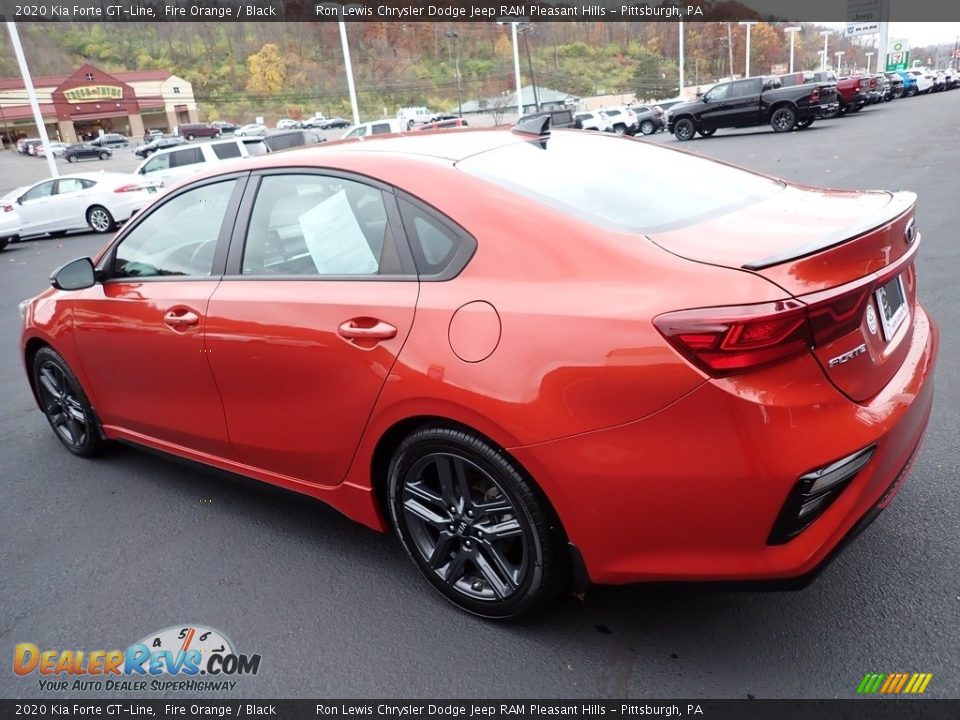 2020 Kia Forte GT-Line Fire Orange / Black Photo #3