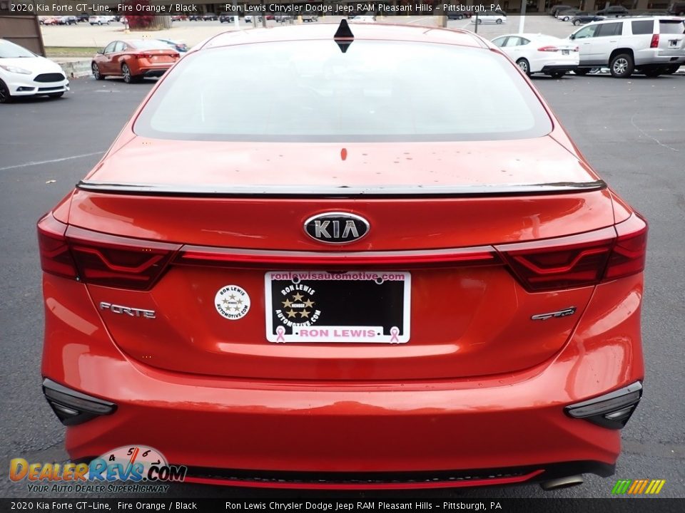 2020 Kia Forte GT-Line Fire Orange / Black Photo #4