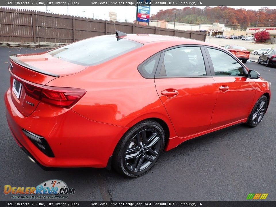 2020 Kia Forte GT-Line Fire Orange / Black Photo #6