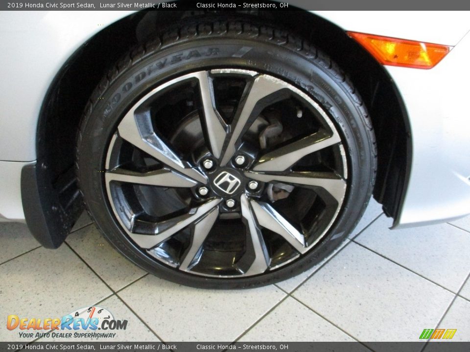 2019 Honda Civic Sport Sedan Lunar Silver Metallic / Black Photo #5