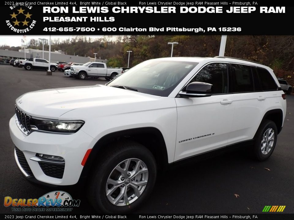2023 Jeep Grand Cherokee Limited 4x4 Bright White / Global Black Photo #1