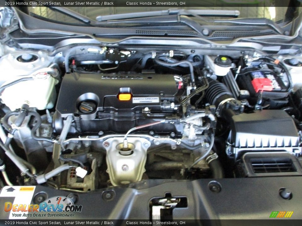 2019 Honda Civic Sport Sedan Lunar Silver Metallic / Black Photo #13