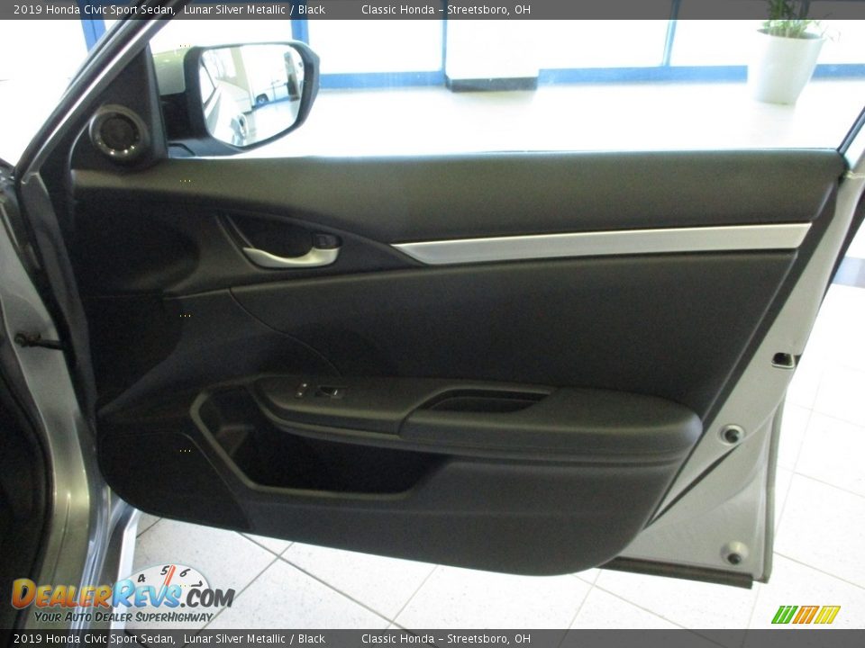 2019 Honda Civic Sport Sedan Lunar Silver Metallic / Black Photo #14