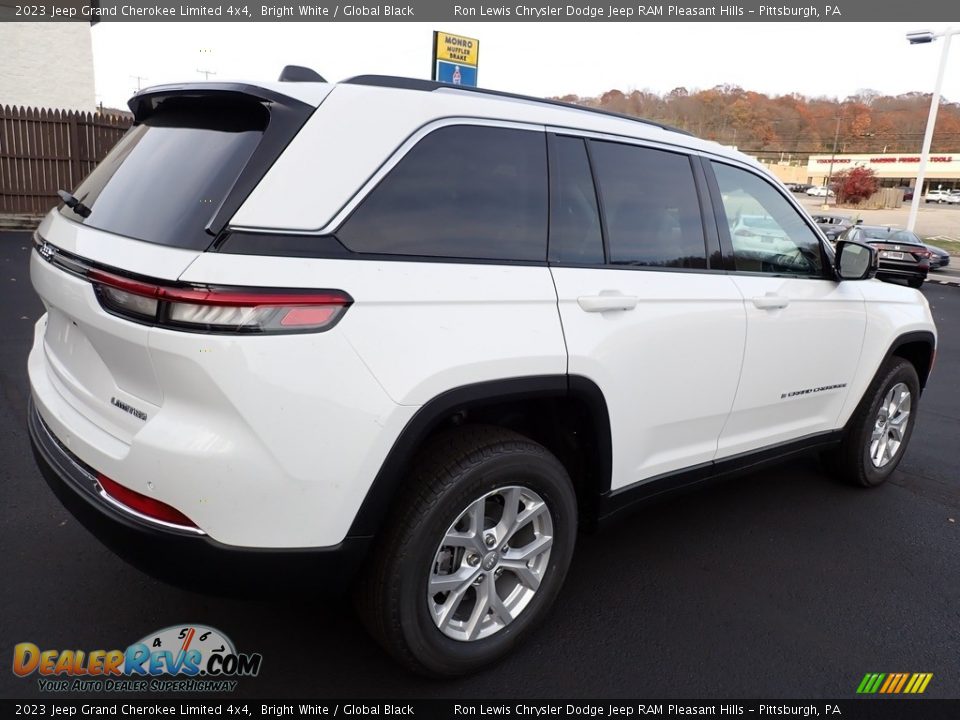 2023 Jeep Grand Cherokee Limited 4x4 Bright White / Global Black Photo #6