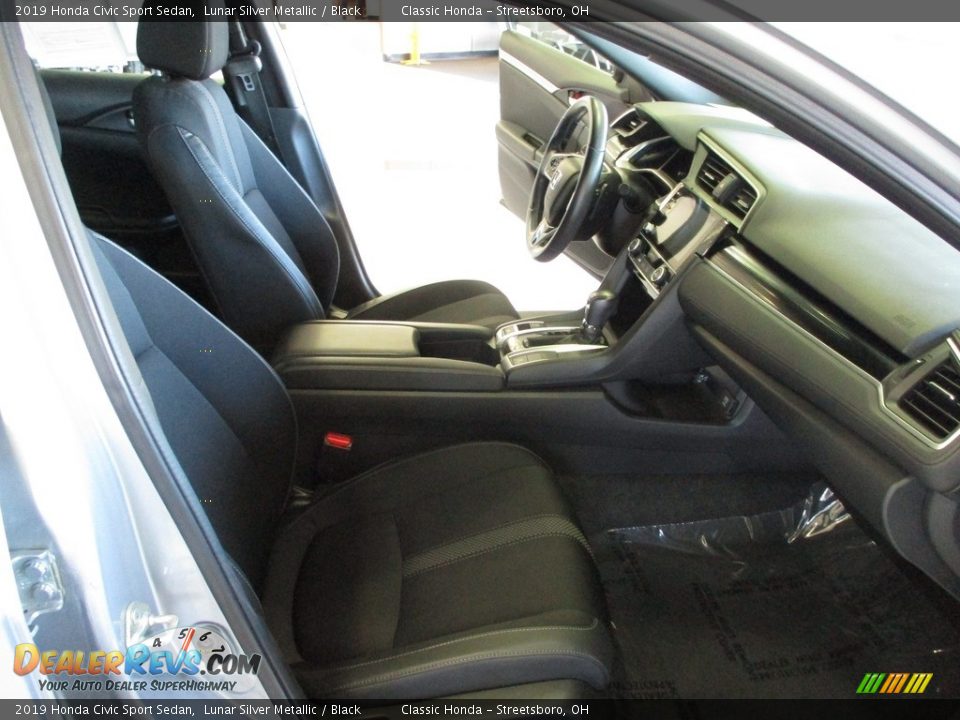 2019 Honda Civic Sport Sedan Lunar Silver Metallic / Black Photo #16