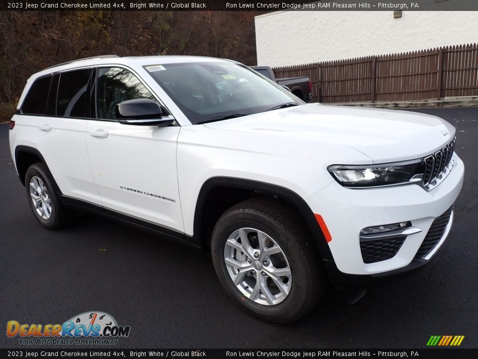 2023 Jeep Grand Cherokee Limited 4x4 Bright White / Global Black Photo #8