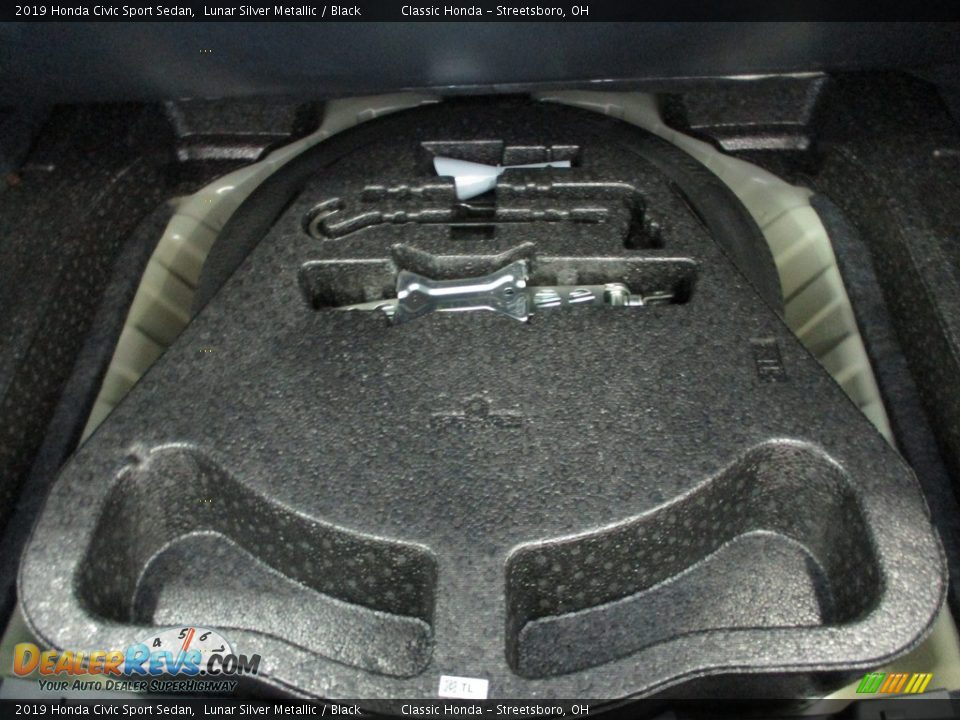2019 Honda Civic Sport Sedan Lunar Silver Metallic / Black Photo #21