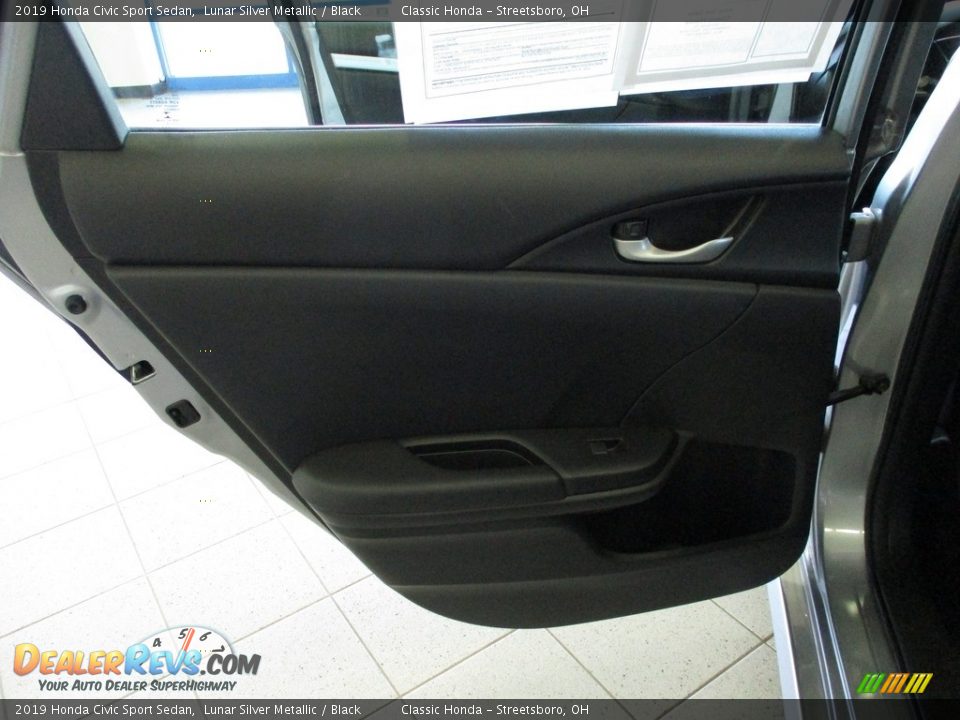 2019 Honda Civic Sport Sedan Lunar Silver Metallic / Black Photo #22
