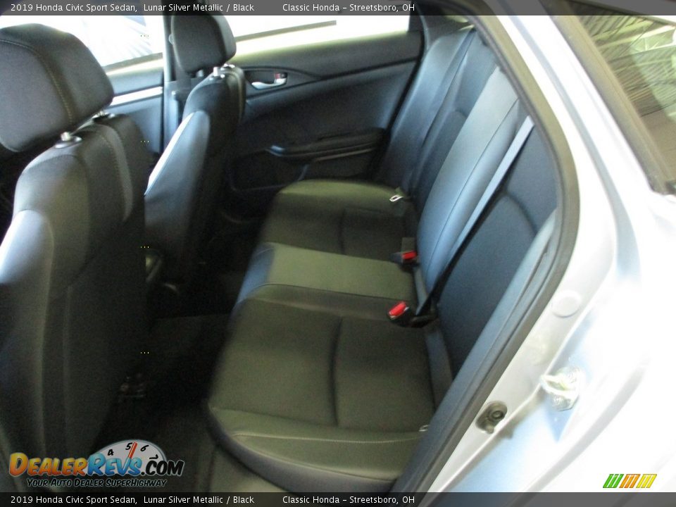 2019 Honda Civic Sport Sedan Lunar Silver Metallic / Black Photo #24