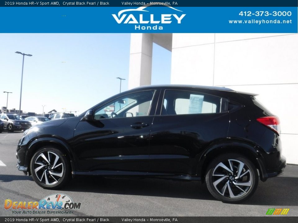 2019 Honda HR-V Sport AWD Crystal Black Pearl / Black Photo #2