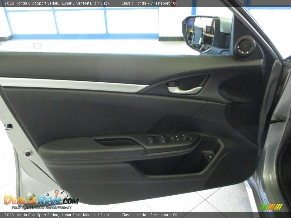 2019 Honda Civic Sport Sedan Lunar Silver Metallic / Black Photo #25