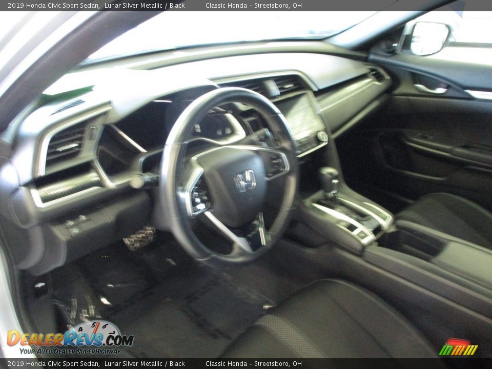 2019 Honda Civic Sport Sedan Lunar Silver Metallic / Black Photo #26