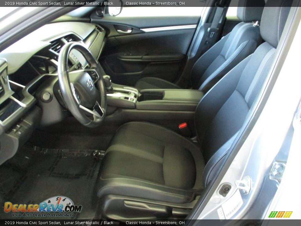 2019 Honda Civic Sport Sedan Lunar Silver Metallic / Black Photo #27