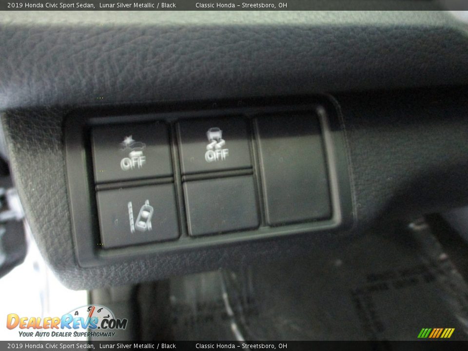 2019 Honda Civic Sport Sedan Lunar Silver Metallic / Black Photo #28