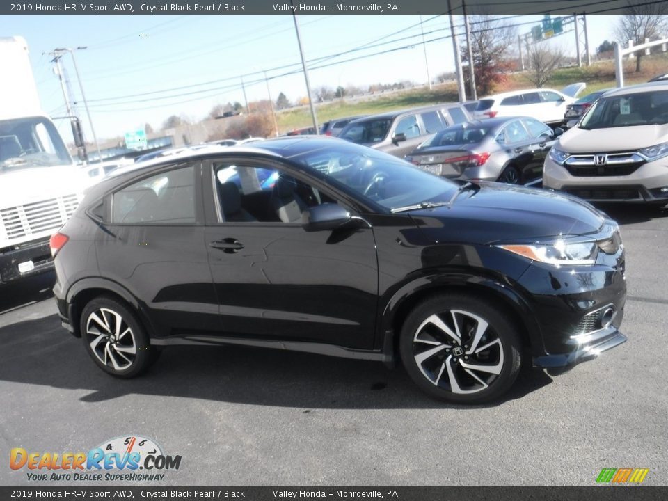 2019 Honda HR-V Sport AWD Crystal Black Pearl / Black Photo #6