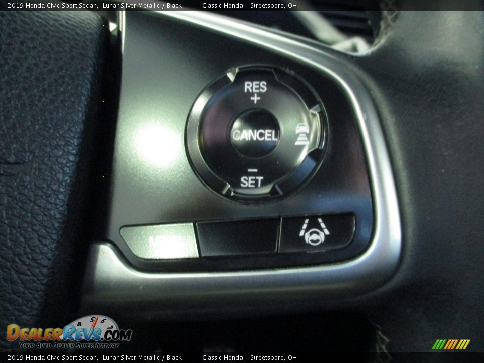 2019 Honda Civic Sport Sedan Lunar Silver Metallic / Black Photo #31