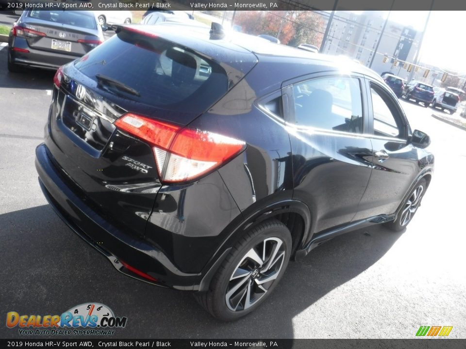 2019 Honda HR-V Sport AWD Crystal Black Pearl / Black Photo #7