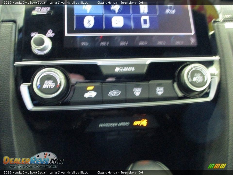 2019 Honda Civic Sport Sedan Lunar Silver Metallic / Black Photo #34