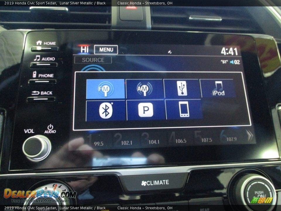 2019 Honda Civic Sport Sedan Lunar Silver Metallic / Black Photo #35