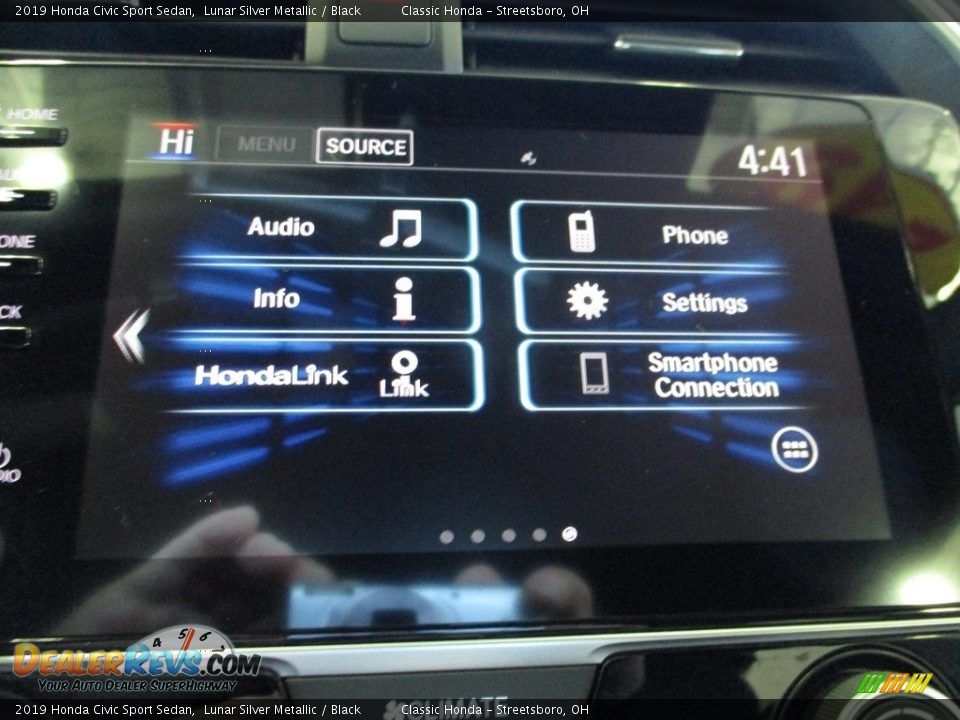 2019 Honda Civic Sport Sedan Lunar Silver Metallic / Black Photo #36