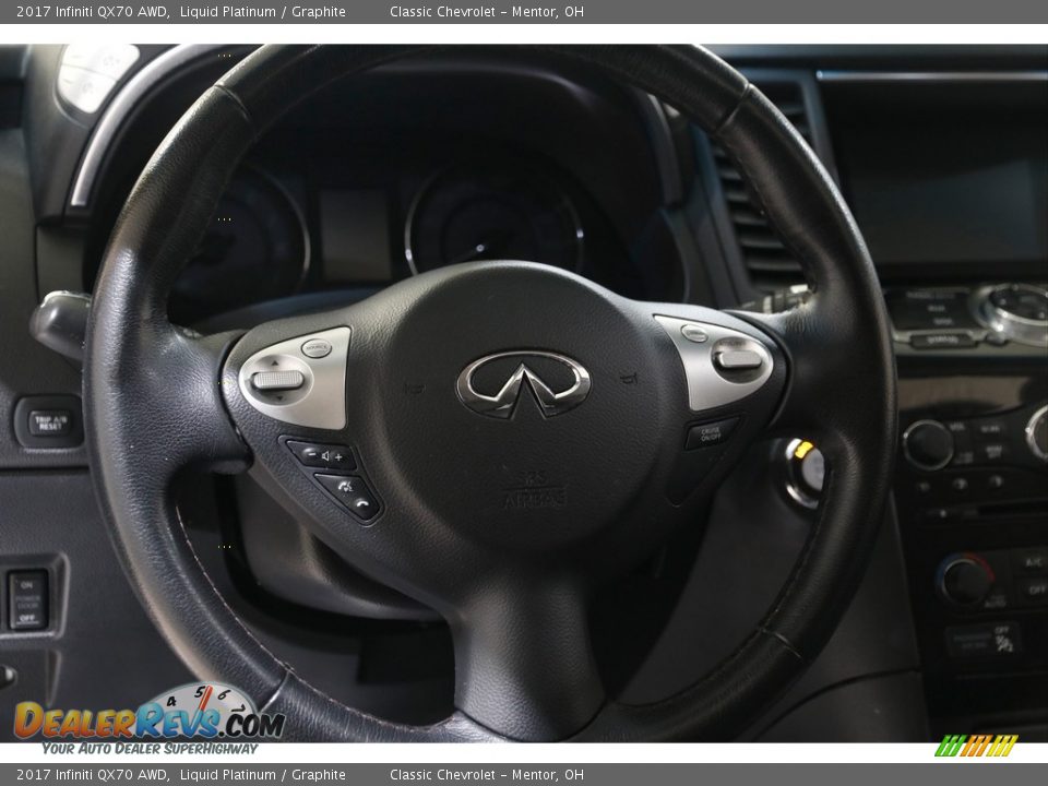 2017 Infiniti QX70 AWD Steering Wheel Photo #7