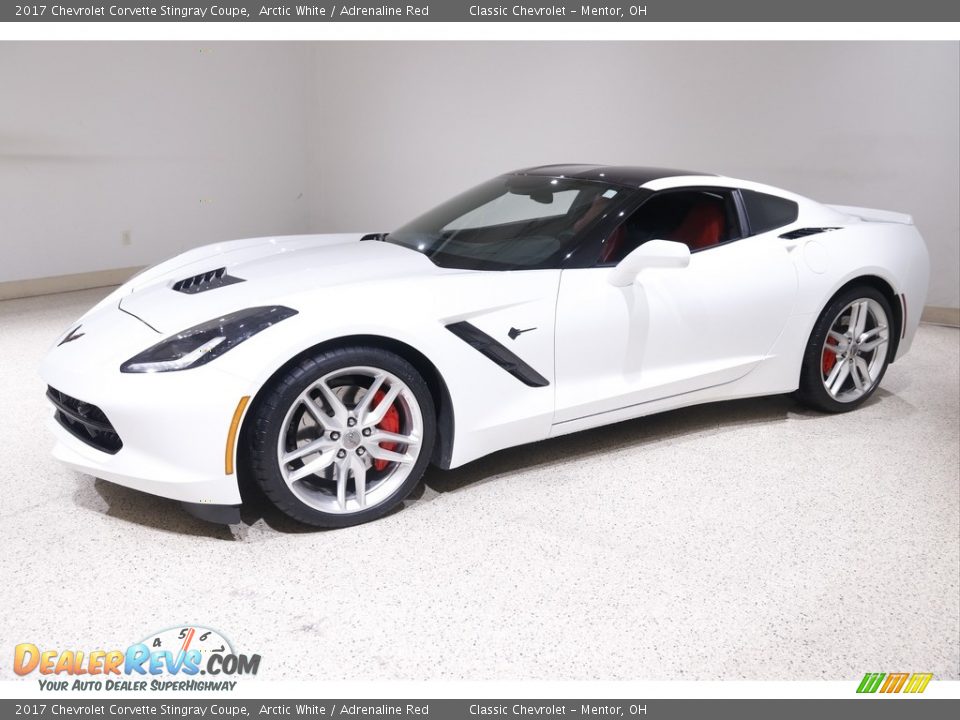 2017 Chevrolet Corvette Stingray Coupe Arctic White / Adrenaline Red Photo #3