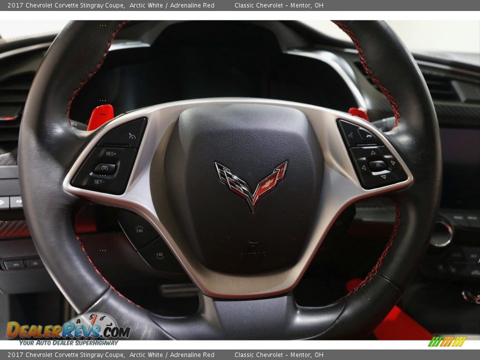 2017 Chevrolet Corvette Stingray Coupe Arctic White / Adrenaline Red Photo #7