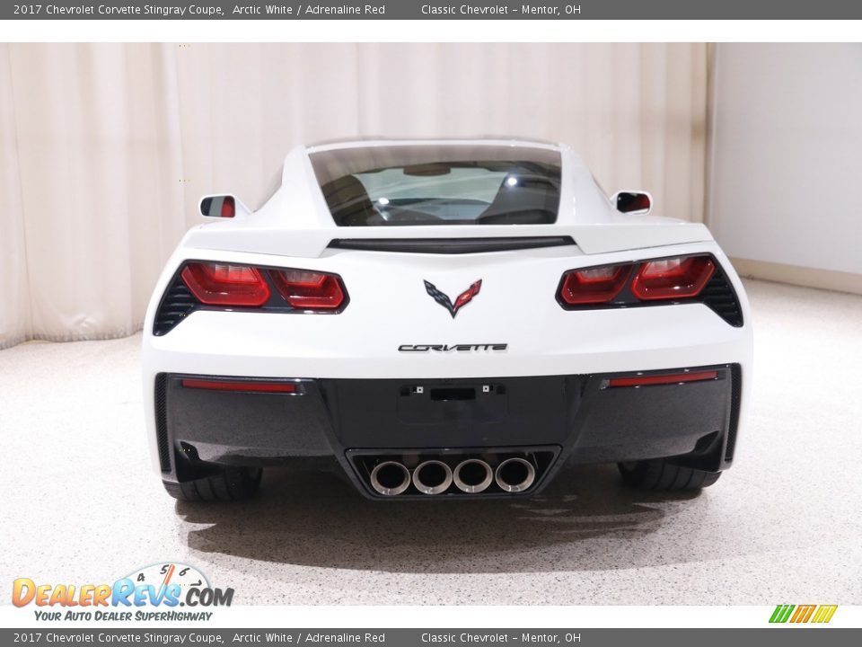 2017 Chevrolet Corvette Stingray Coupe Arctic White / Adrenaline Red Photo #19