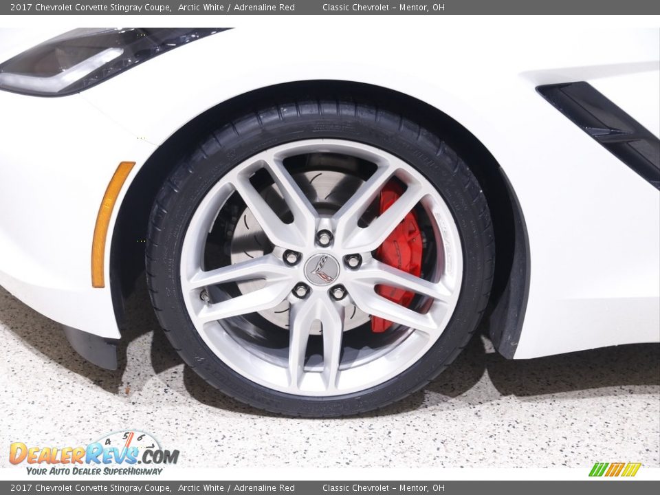 2017 Chevrolet Corvette Stingray Coupe Arctic White / Adrenaline Red Photo #22