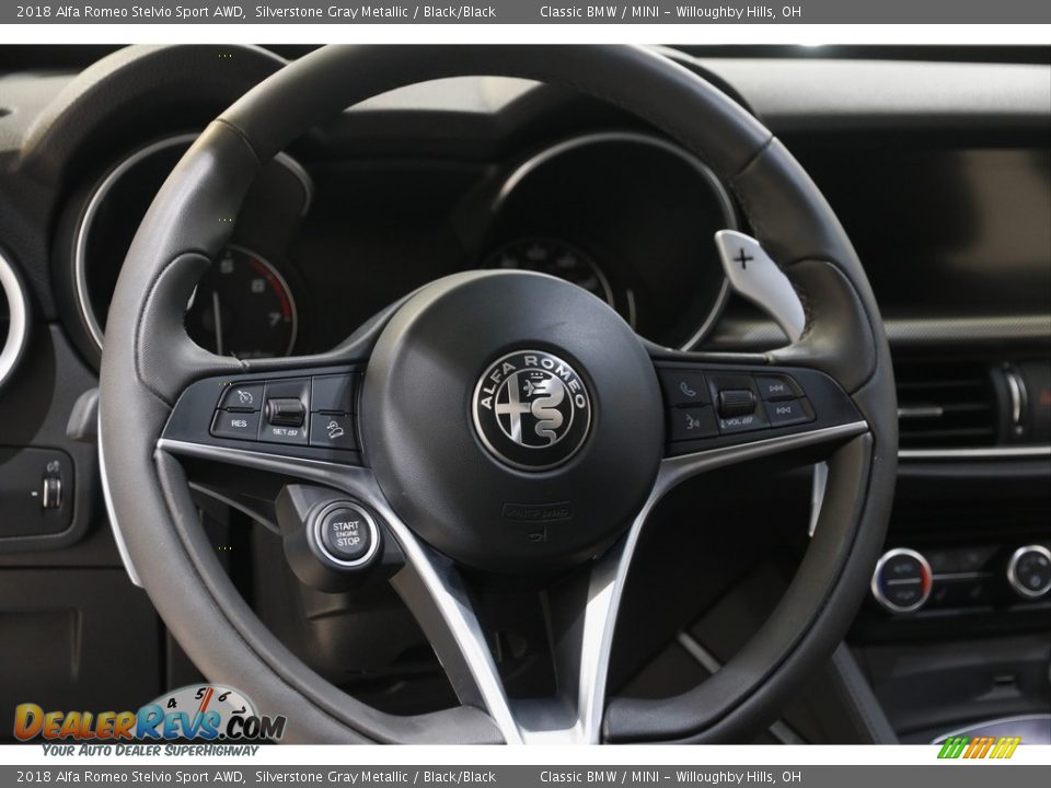 2018 Alfa Romeo Stelvio Sport AWD Steering Wheel Photo #7