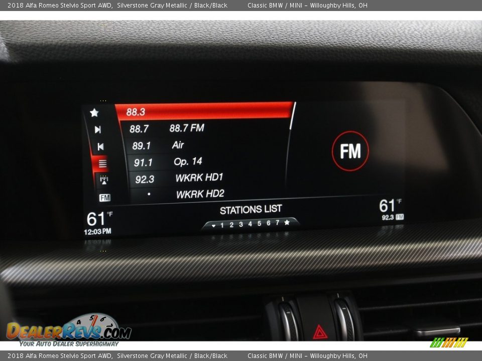 Audio System of 2018 Alfa Romeo Stelvio Sport AWD Photo #10