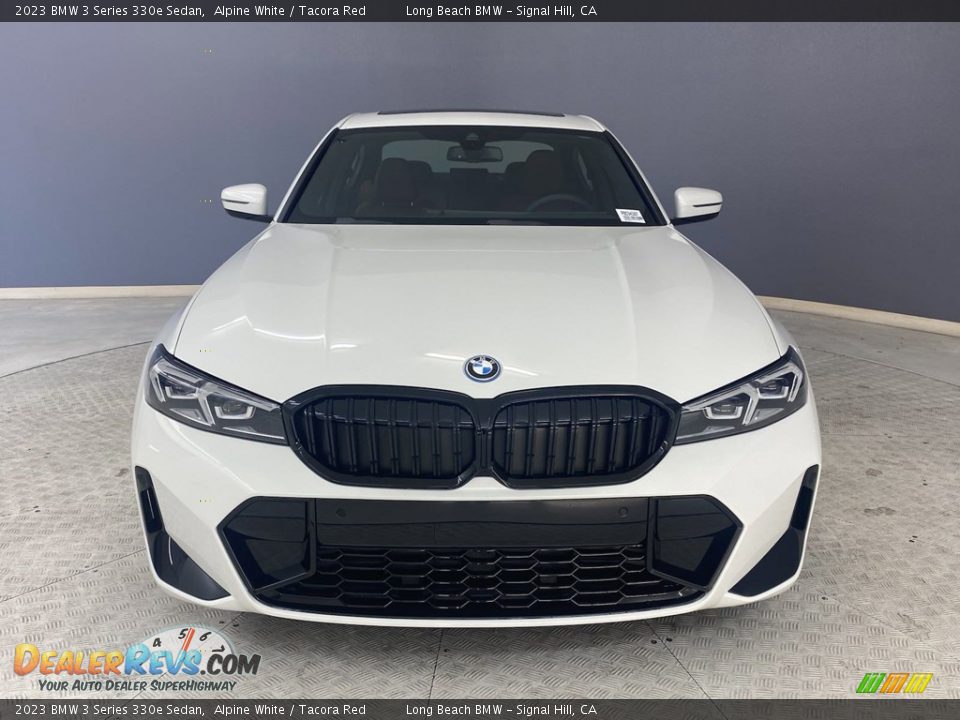 2023 BMW 3 Series 330e Sedan Alpine White / Tacora Red Photo #2