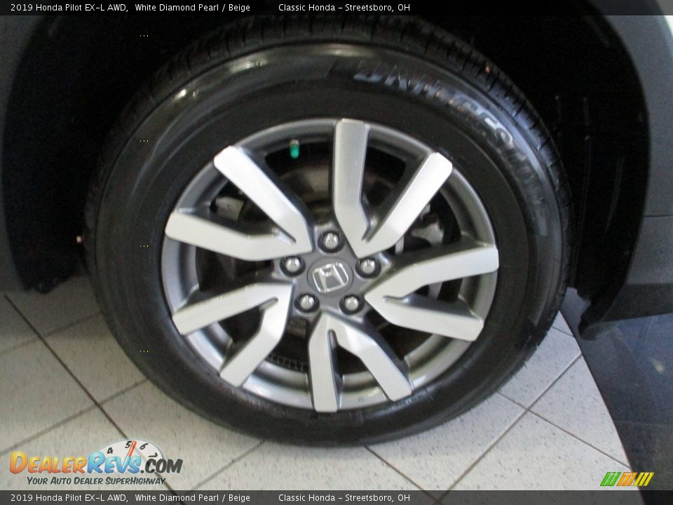 2019 Honda Pilot EX-L AWD White Diamond Pearl / Beige Photo #5