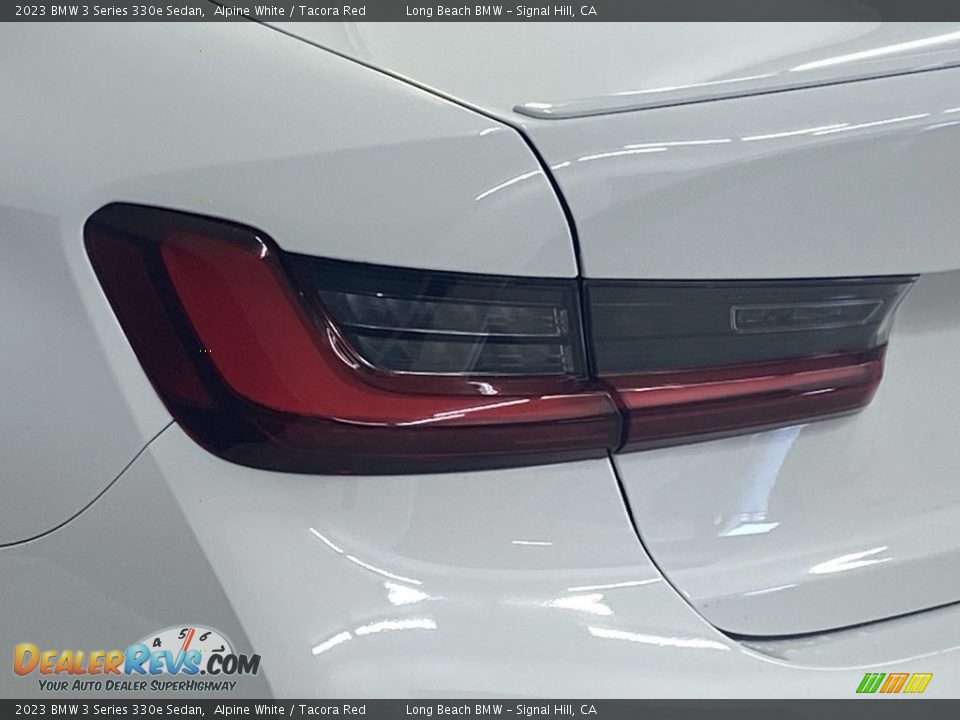 2023 BMW 3 Series 330e Sedan Alpine White / Tacora Red Photo #6