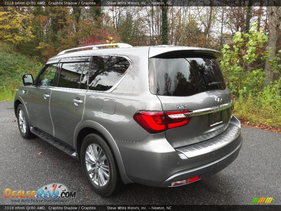 2018 Infiniti QX80 AWD Graphite Shadow / Graphite Photo #10