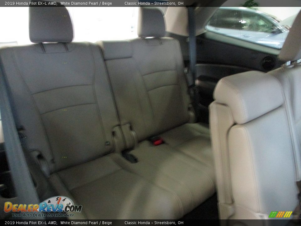 2019 Honda Pilot EX-L AWD White Diamond Pearl / Beige Photo #21