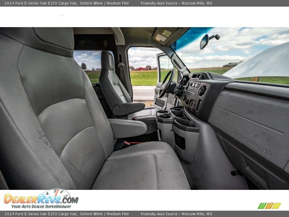 2014 Ford E-Series Van E150 Cargo Van Oxford White / Medium Flint Photo #22