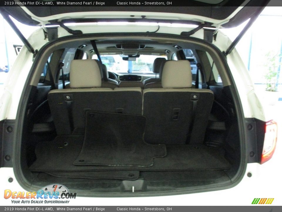 2019 Honda Pilot EX-L AWD White Diamond Pearl / Beige Photo #23