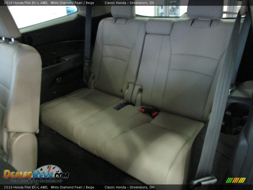 2019 Honda Pilot EX-L AWD White Diamond Pearl / Beige Photo #27