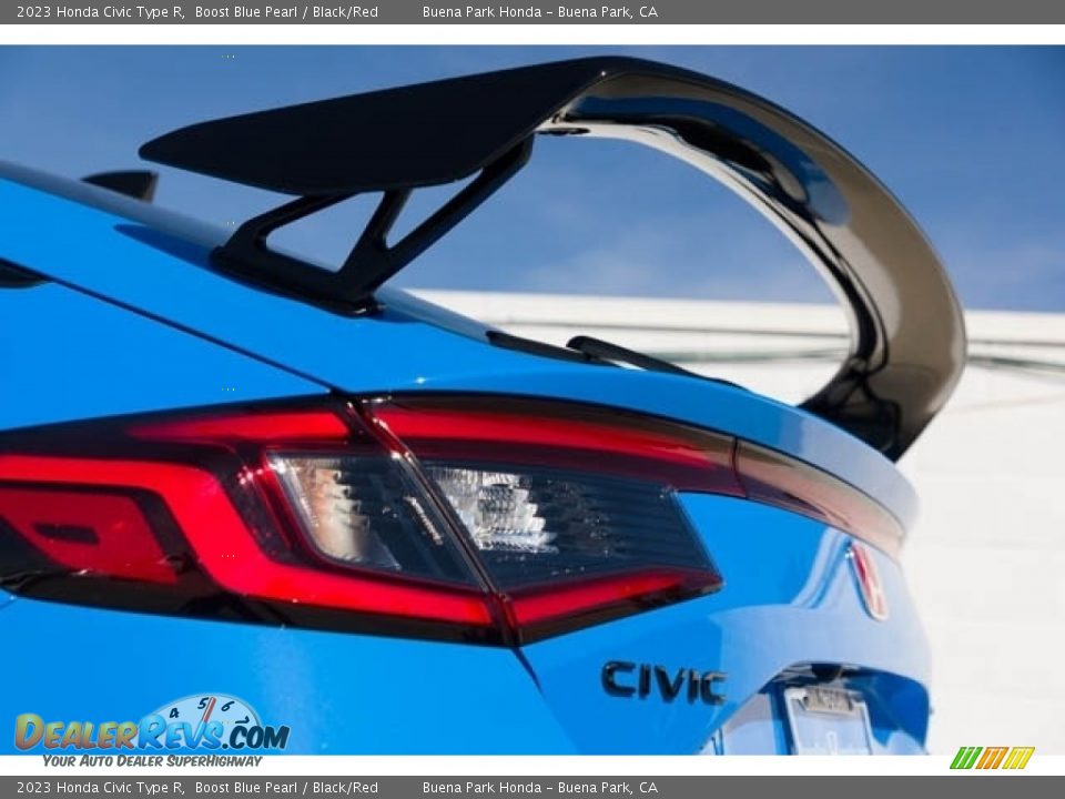2023 Honda Civic Type R Boost Blue Pearl / Black/Red Photo #10