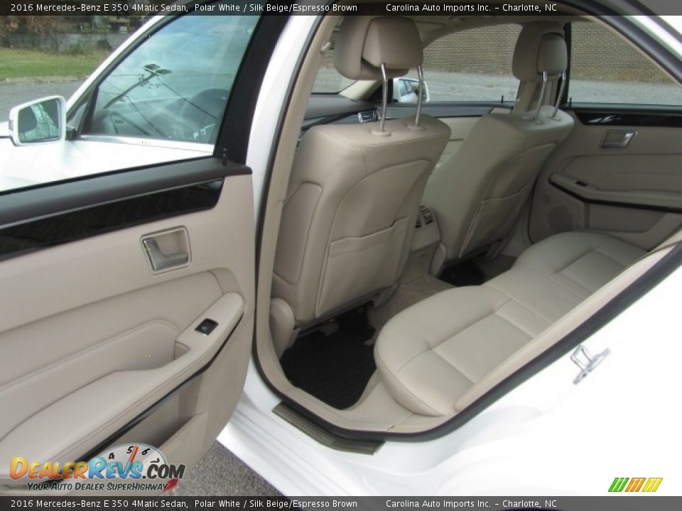 2016 Mercedes-Benz E 350 4Matic Sedan Polar White / Silk Beige/Espresso Brown Photo #20