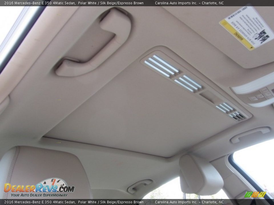 2016 Mercedes-Benz E 350 4Matic Sedan Polar White / Silk Beige/Espresso Brown Photo #23