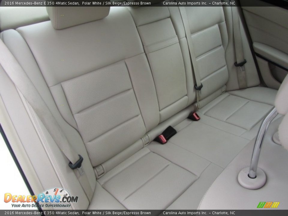 2016 Mercedes-Benz E 350 4Matic Sedan Polar White / Silk Beige/Espresso Brown Photo #24