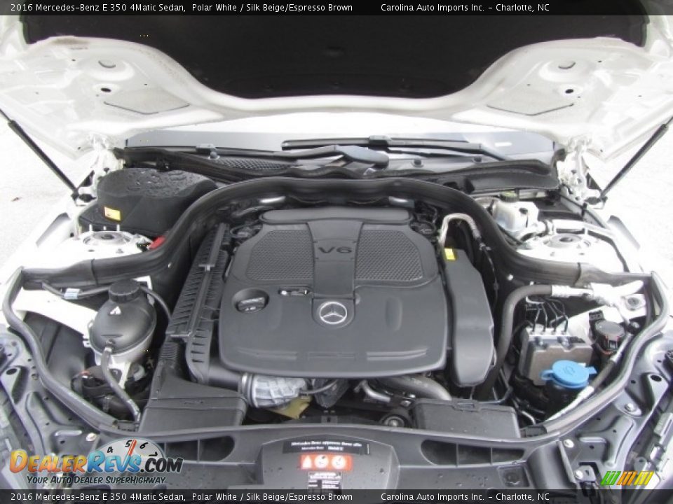 2016 Mercedes-Benz E 350 4Matic Sedan Polar White / Silk Beige/Espresso Brown Photo #25