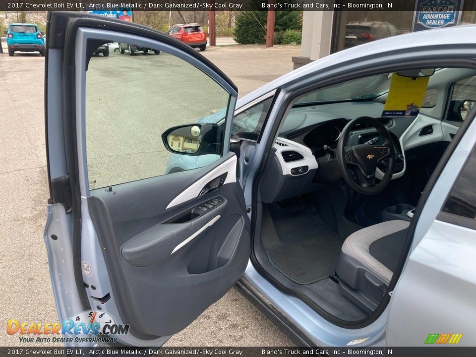 2017 Chevrolet Bolt EV LT Arctic Blue Metallic / Dark Galvanized/­Sky Cool Gray Photo #3