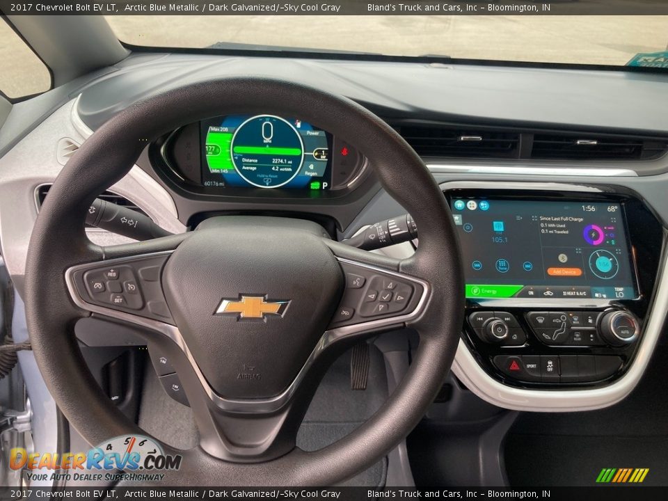 2017 Chevrolet Bolt EV LT Arctic Blue Metallic / Dark Galvanized/­Sky Cool Gray Photo #6