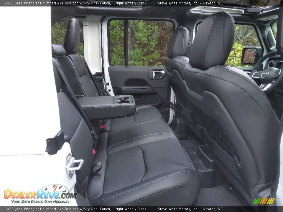 Rear Seat of 2023 Jeep Wrangler Unlimited 4xe Rubicon w/Sky One-Touch Photo #19