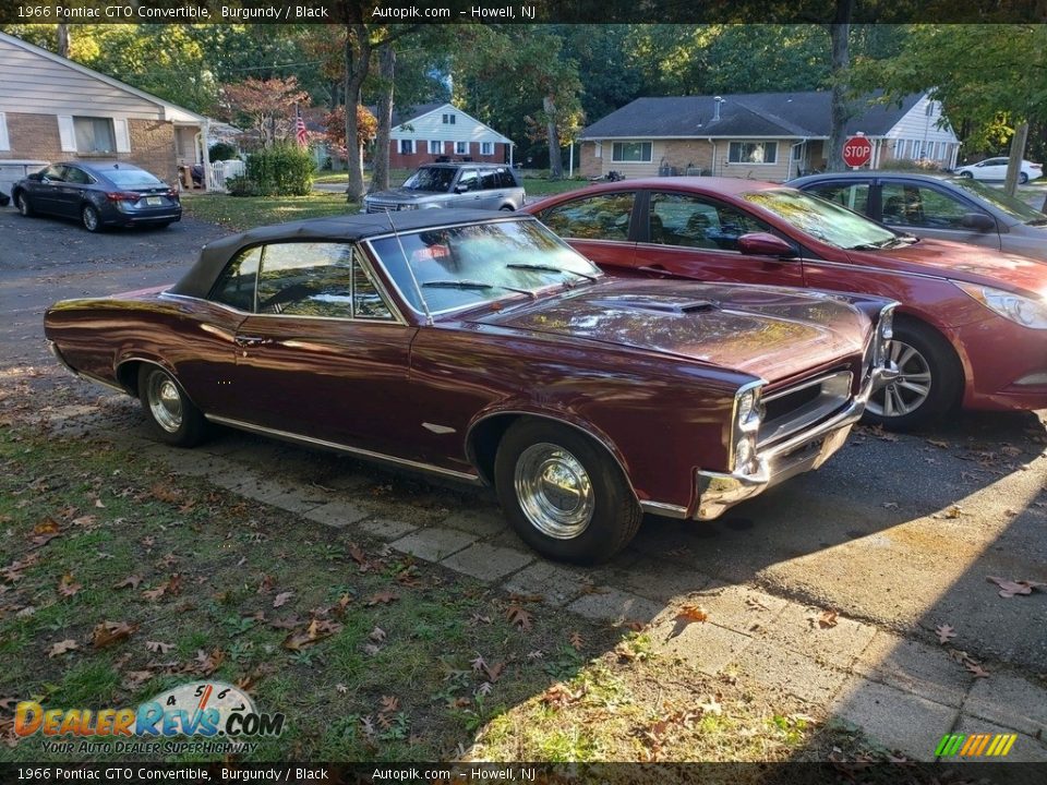 1966 Pontiac GTO Convertible Burgundy / Black Photo #1