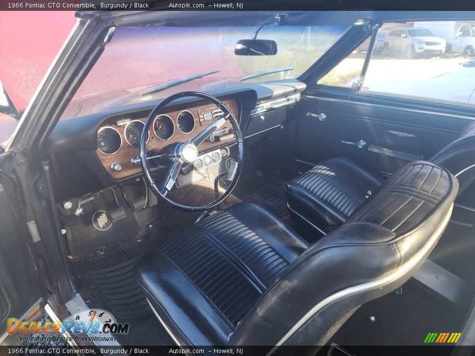 1966 Pontiac GTO Convertible Burgundy / Black Photo #3