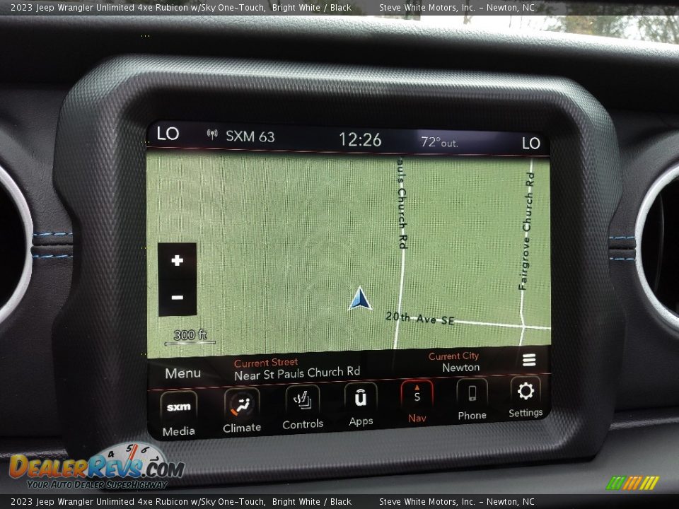 Navigation of 2023 Jeep Wrangler Unlimited 4xe Rubicon w/Sky One-Touch Photo #28